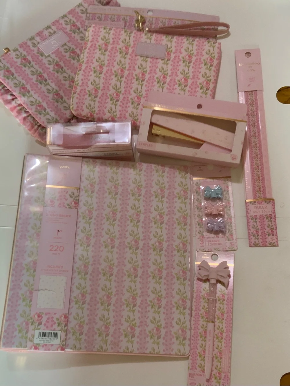 Loveshackfancy Blooming Heirloom Pink Floral Stationery Set - Brand